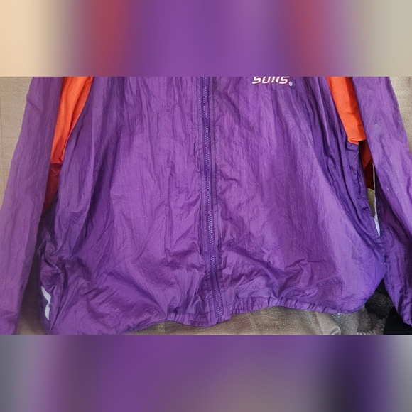 Vintage 90s Phoenix Suns Warm-up Windbreaket Top NBA Sweatsuit Jacket Zip Up XL - Picture 11 of 14